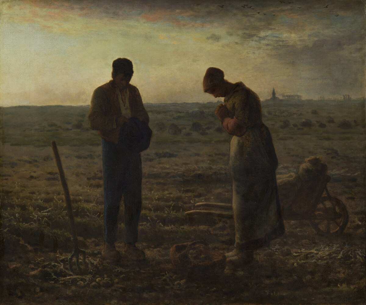 L'Angélus (The Angelus) by Jean-François Millet (between 1857 and 1859)