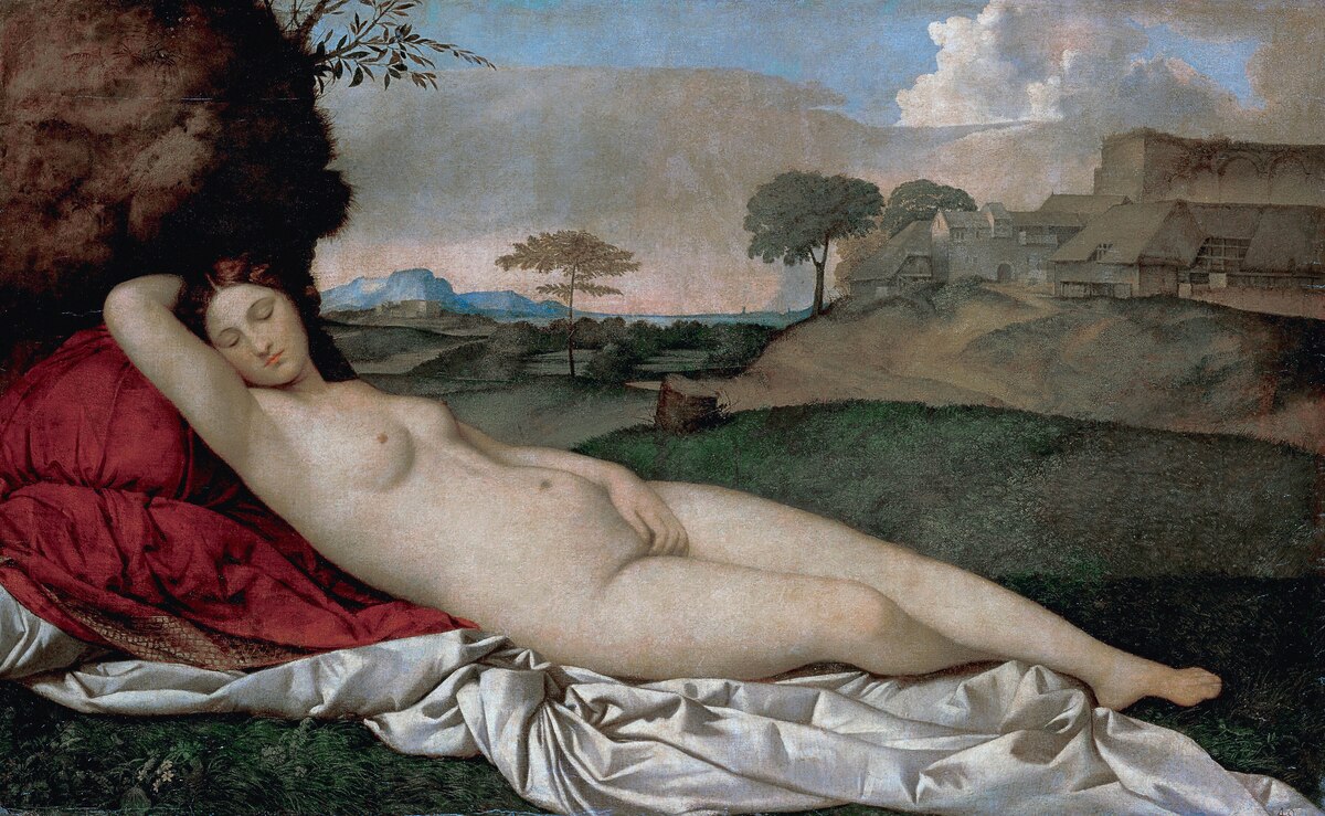 Sleeping Venus by Giorgione, with possible completion by Titian (c. 1510)